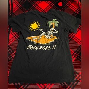 Black Graphic Tee - Easy Does It